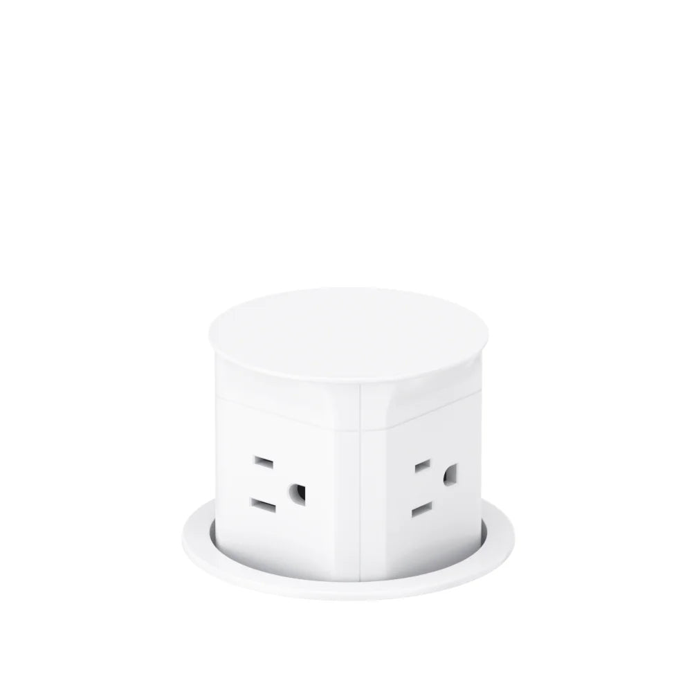 Quad Sided Gas-Strut Pop Up Power Outlet